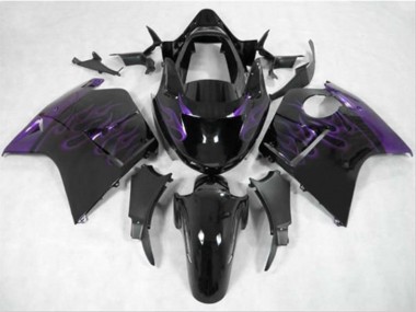1996-2007 Dark Purple Flame Honda CBR1100XX Motorcycle Fairing UK