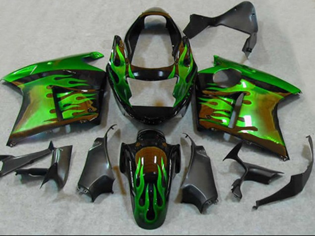 1996-2007 Green Flame Honda CBR1100XX Motorcycle Fairing UK 1996-2007 Green Flame Honda CBR1100XX Motorcycle Fairing UK