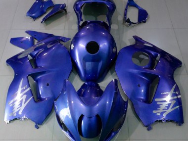 1997-2007 Gloss Blue & Silver Suzuki GSXR 1300 Motorcycle Fairing UK