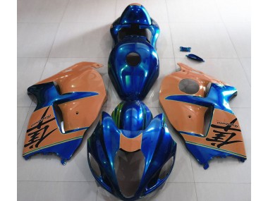 1997-2007 Gloss Blue and Desert Tan Suzuki GSXR 1300 Motorcycle Fairing UK
