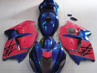 1997-2007 Gloss Blue and Red Suzuki GSXR 1300 Motorcycle Fairing UK