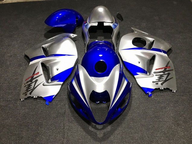 1997-2007 Gloss Blue and Silver Suzuki GSXR 1300 Motorcycle Fairing UK 1997-2007 Gloss Blue and Silver Suzuki GSXR 1300 Motorcycle Fairing UK