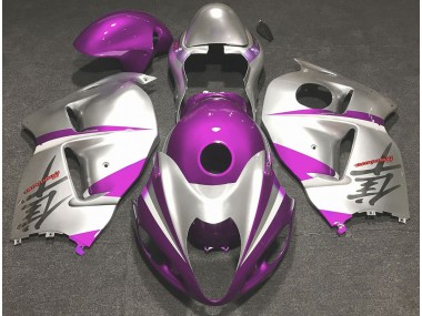 1997-2007 Gloss Pink and Silver Suzuki GSXR 1300 Motorcycle Fairing UK