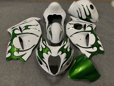 1997-2007 Green and White Suzuki GSXR 1300 Motorcycle Fairing UK