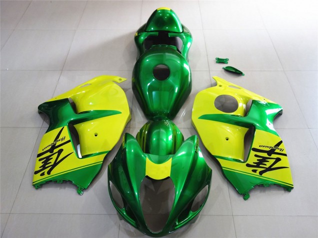 1997-2007 Green and Yellow Suzuki GSXR 1300 Motorcycle Fairing UK