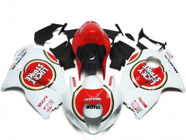 1997-2007 Red Lucky Strike Style Suzuki GSXR 1300 Motorcycle Fairing UK