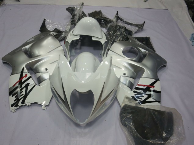 1997-2007 Silver White Suzuki GSXR 1300 Motorcycle Fairing UK 1997-2007 Silver White Suzuki GSXR 1300 Motorcycle Fairing UK