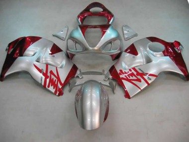1997-2007 Silver and Red Suzuki GSXR 1300 Motorcycle Fairing UK