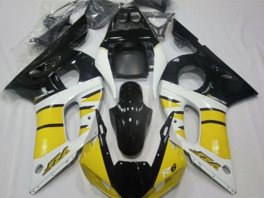 1998-2002 Gloss Yellow and Black Yamaha R6 Motorcycle Fairing UK