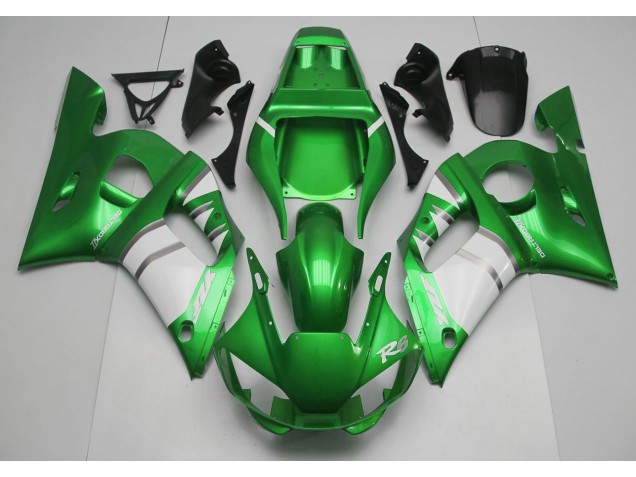 1998-2002 Green & White Yamaha R6 Motorcycle Fairing UK 1998-2002 Green & White Yamaha R6 Motorcycle Fairing UK