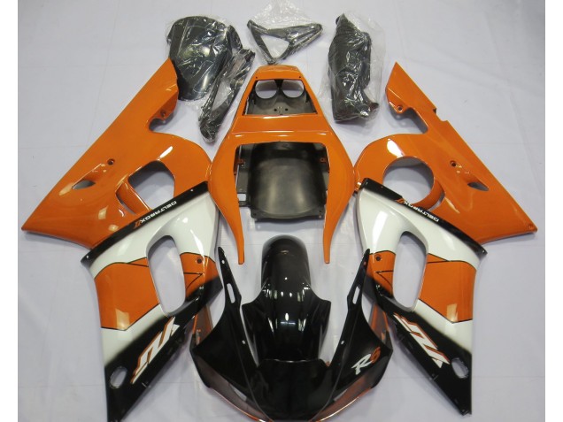 1998-2002 Orange White and Black Yamaha R6 Motorcycle Fairing UK 1998-2002 Orange White and Black Yamaha R6 Motorcycle Fairing UK