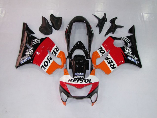 1999-2000 Repsol Red Orange and Black Honda CBR600 F4 Motorcycle Fairing UK 1999-2000 Repsol Red Orange and Black Honda CBR600 F4 Motorcycle Fairing UK