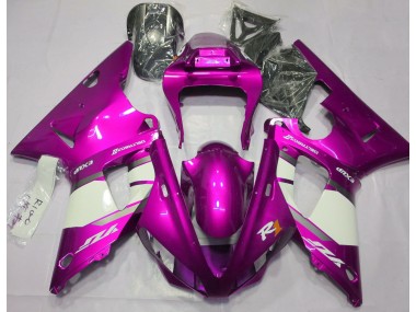 2000-2001 Hot Pink & White Yamaha R1 Motorcycle Fairing UK