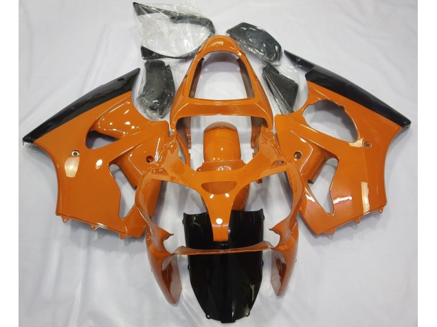 2000-2002 Gloss Orange & Black Kawasaki ZX6R Motorcycle Fairing UK 2000-2002 Gloss Orange & Black Kawasaki ZX6R Motorcycle Fairing UK