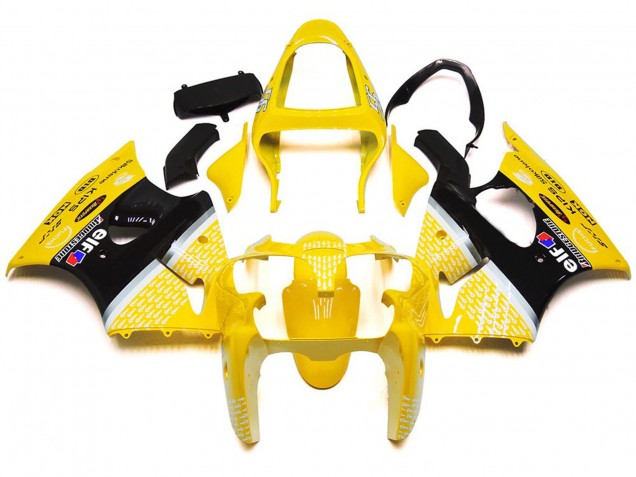 2000-2002 Gloss Yellow 1 Kawasaki ZX6R Motorcycle Fairing UK 2000-2002 Gloss Yellow 1 Kawasaki ZX6R Motorcycle Fairing UK