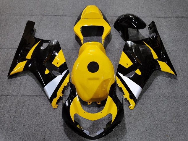 2001-2003 Black and Yellow Suzuki GSXR 600-750 Motorcycle Fairing UK 2001-2003 Black and Yellow Suzuki GSXR 600-750 Motorcycle Fairing UK