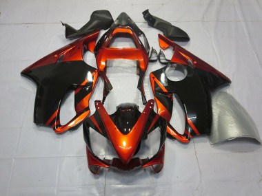 2001-2003 Deep Orange and Black Honda CBR600 F4i Motorcycle Fairing UK