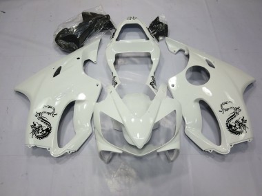 2001-2003 Dragon White Honda CBR600 F4i Motorcycle Fairing UK