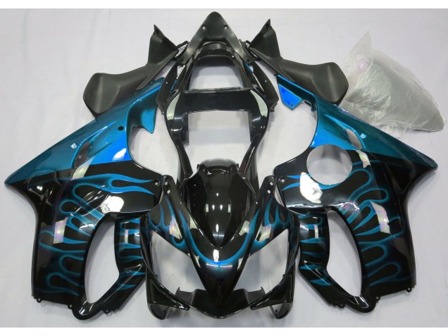 2001-2003 Light Blue Flame Honda CBR600 F4i Motorcycle Fairing UK