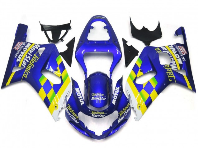 2001-2003 MoviStar Blue Gloss Suzuki GSXR 600-750 Motorcycle Fairing UK 2001-2003 MoviStar Blue Gloss Suzuki GSXR 600-750 Motorcycle Fairing UK