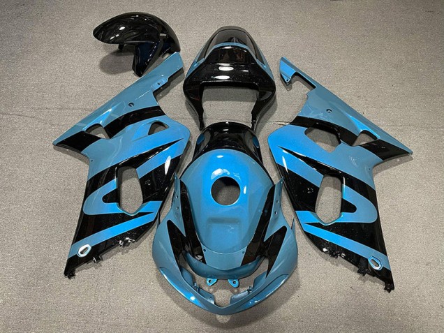 2001-2003 Pearl Light Blue and Black Suzuki GSXR 600-750 Motorcycle Fairing UK 2001-2003 Pearl Light Blue and Black Suzuki GSXR 600-750 Motorcycle Fairing UK