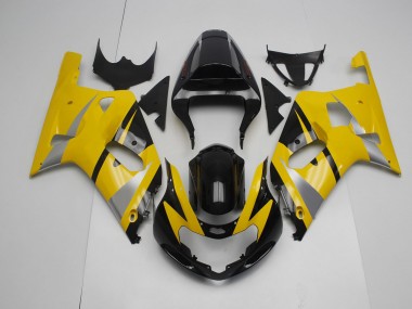 2001-2003 Yellow and Black Suzuki GSXR 600-750 Motorcycle Fairing UK