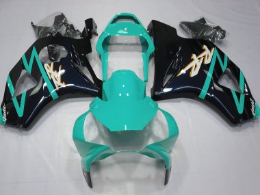 2002-2003 Gloss Black and Cyan Honda CBR954 Motorcycle Fairing UK