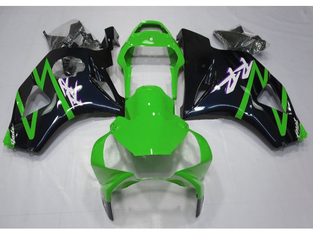 2002-2003 Gloss Black and Green Honda CBR954 Motorcycle Fairing UK