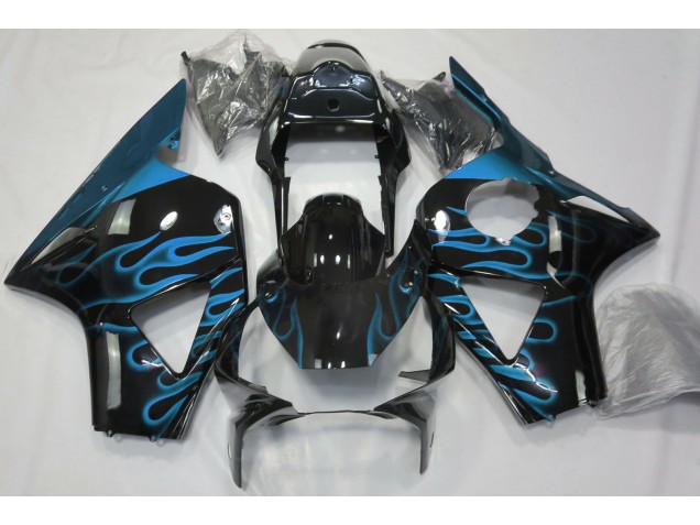 2002-2003 Light Blue Flame Honda CBR954 Motorcycle Fairing UK 2002-2003 Light Blue Flame Honda CBR954 Motorcycle Fairing UK