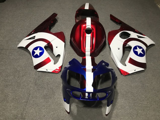 2002-2005 Captain America Kawasaki ZX12R Motorcycle Fairing UK 2002-2005 Captain America Kawasaki ZX12R Motorcycle Fairing UK