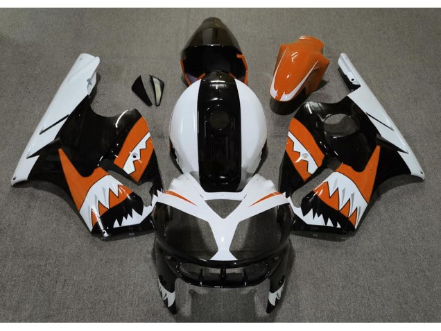 2002-2005 Orange Shark Kawasaki ZX12R Motorcycle Fairing UK 2002-2005 Orange Shark Kawasaki ZX12R Motorcycle Fairing UK