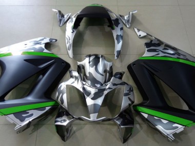 2002-2012 Gray Camouflage & Green Honda VFR800 Motorcycle Fairing UK