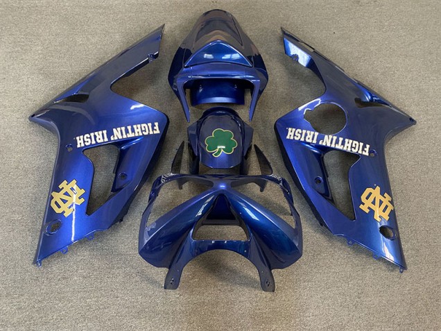2003-2004 Deep Blue Kawasaki ZX6R Motorcycle Fairing UK 2003-2004 Deep Blue Kawasaki ZX6R Motorcycle Fairing UK