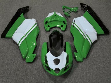 2003-2004 Gloss Green & White Ducati 749 999 Motorcycle Fairing UK