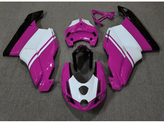 2003-2004 Gloss Pink & White Ducati 749 999 Motorcycle Fairing UK 2003-2004 Gloss Pink & White Ducati 749 999 Motorcycle Fairing UK