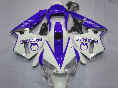 2003-2004 Gloss White and Blue PRAMAC Honda CBR600RR Motorcycle Fairing UK