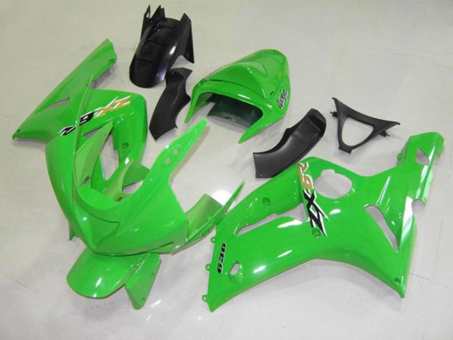 2003-2004 Green Black Cheq Kawasaki ZX6R Motorcycle Fairing UK 2003-2004 Green Black Cheq Kawasaki ZX6R Motorcycle Fairing UK