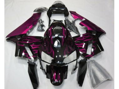 2003-2004 Hot Pink Flames Honda CBR600RR Motorcycle Fairing UK