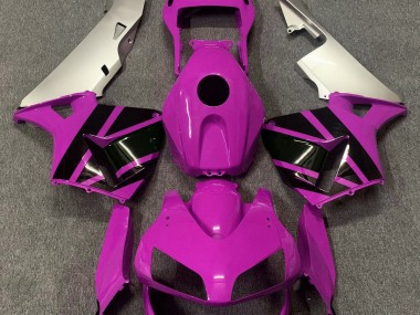 2003-2004 Hot Pink & Matte Silver Honda CBR600RR Motorcycle Fairing UK