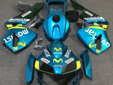 2003-2004 Light Blue Movistar Honda CBR600RR Motorcycle Fairing UK