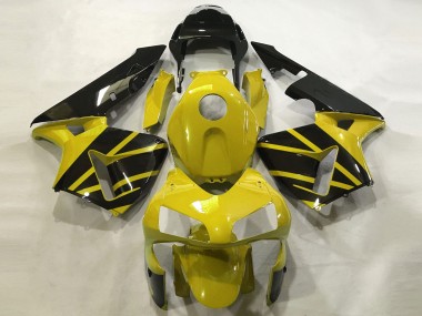 2003-2004 Mustard Yellow & Gloss Black Honda CBR600RR Motorcycle Fairing UK