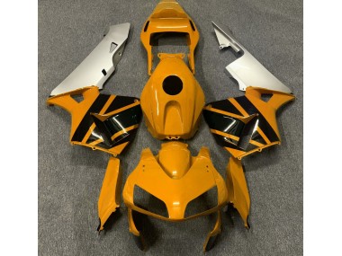 2003-2004 Mustard Yellow & Matte Silver Honda CBR600RR Motorcycle Fairing UK