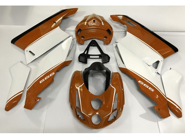 2003-2004 White Orange and Black Ducati 749 999 Motorcycle Fairing UK 2003-2004 White Orange and Black Ducati 749 999 Motorcycle Fairing UK