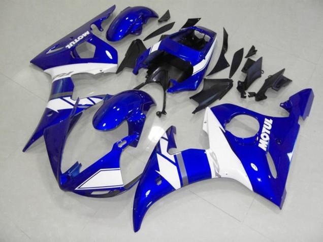 2003-2005 Blue Motul Yamaha R6 Motorcycle Fairing UK 2003-2005 Blue Motul Yamaha R6 Motorcycle Fairing UK