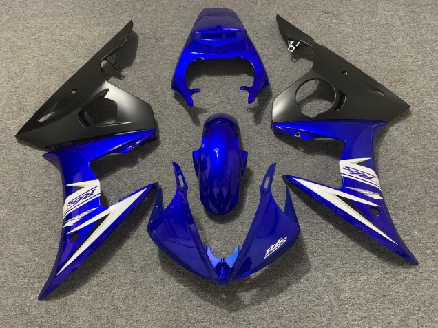 2003-2005 Blue White and Matte Yamaha R6 Motorcycle Fairing UK 2003-2005 Blue White and Matte Yamaha R6 Motorcycle Fairing UK