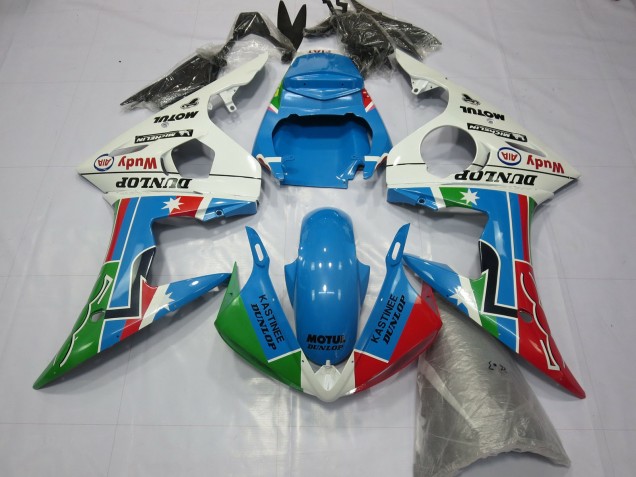 2003-2005 Dunlop Design Yamaha R6 Motorcycle Fairing UK 2003-2005 Dunlop Design Yamaha R6 Motorcycle Fairing UK