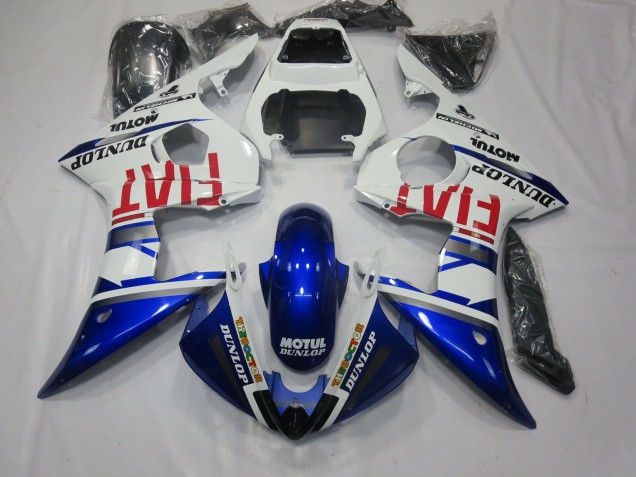 2003-2005 Fiat Deep Blue Yamaha R6 Motorcycle Fairing UK 2003-2005 Fiat Deep Blue Yamaha R6 Motorcycle Fairing UK