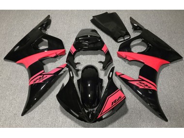 2003-2005 Gloss Black and Red Yamaha R6 Motorcycle Fairing UK