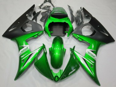2003-2005 Gloss Green & White Yamaha R6 Motorcycle Fairing UK