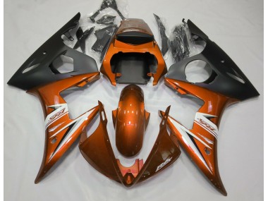 2003-2005 Gloss Orange & White Yamaha R6 Motorcycle Fairing UK
